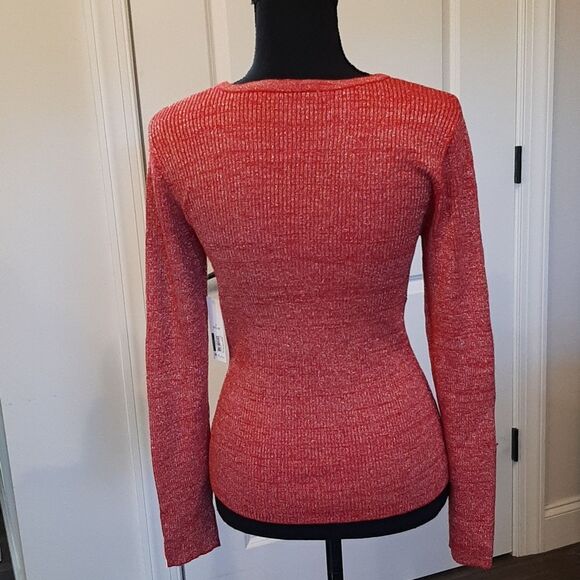 NOBO Red and Gold Twist Front Sweater - Picture 6 of 10
